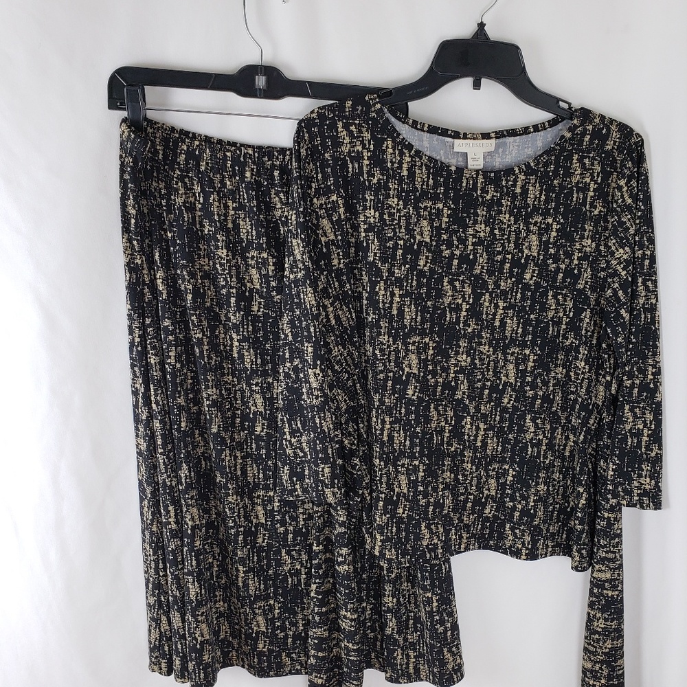 Women's Geometric Wrap Skirt Set #61